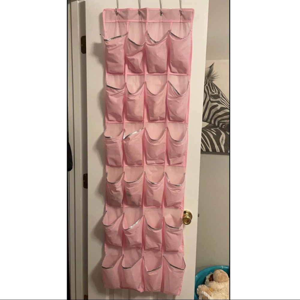 Pink Shoe Organizer